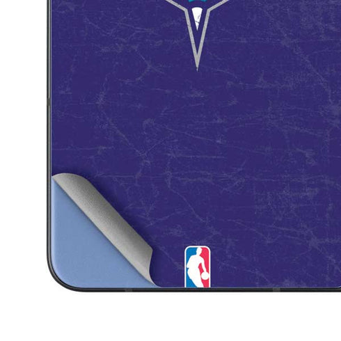 NBA Charlotte Hornets Distressed-Purple Galaxy Z Fold5 5G Skin