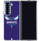 NBA Charlotte Hornets Distressed-Purple Galaxy Z Fold6 Clear Case