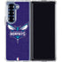 NBA Charlotte Hornets Distressed-Purple Galaxy Z Fold6 Clear Case