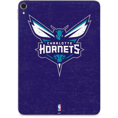 NBA Charlotte Hornets Distressed-Purple Apple iPad Pro Skin