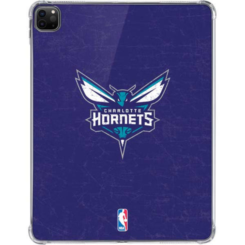NBA Charlotte Hornets Distressed-Purple iPad Pro 11in (2024) Clear Case
