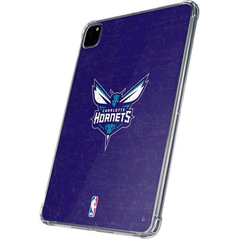 NBA Charlotte Hornets Distressed-Purple iPad Pro 11in (2024) Clear Case
