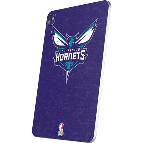 NBA Charlotte Hornets Distressed-Purple iPad Pro 13in M4 (2024) Skin