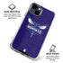NBA Charlotte Hornets Distressed-Purple iPhone 15 Clear Case