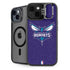 NBA Charlotte Hornets Distressed-Purple iPhone 15 Kickstand Case