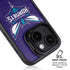 NBA Charlotte Hornets Distressed-Purple iPhone 15 Kickstand Case