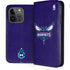 NBA Charlotte Hornets Distressed-Purple iPhone 15 Pro Folio Case