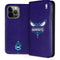 NBA Charlotte Hornets Distressed-Purple iPhone 15 Pro Max Folio Case