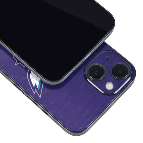 NBA Charlotte Hornets Distressed-Purple iPhone 15 Skin