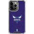 NBA Charlotte Hornets Distressed-Purple iPhone 16 Pro Clear Case