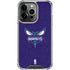 NBA Charlotte Hornets Distressed-Purple iPhone 16 Pro Max Clear Case