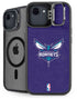NBA Charlotte Hornets Distressed-Purple iPhone 16e Kickstand Case