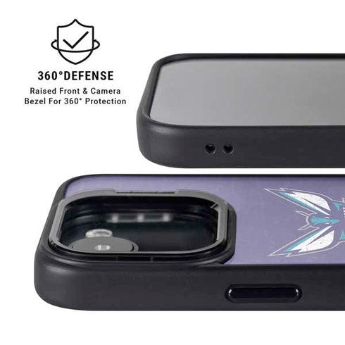 NBA Charlotte Hornets Distressed-Purple iPhone 16e Kickstand Case