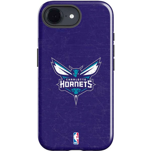 NBA Charlotte Hornets Distressed-Purple iPhone 16e Impact Case