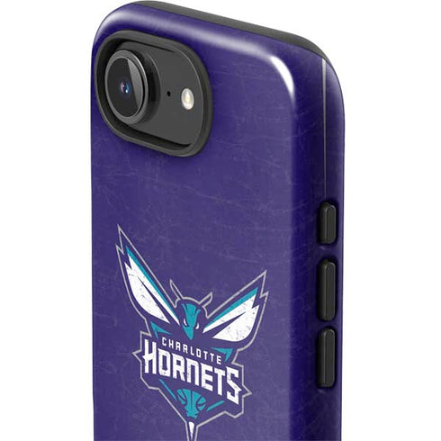 NBA Charlotte Hornets Distressed-Purple iPhone 16e Impact Case