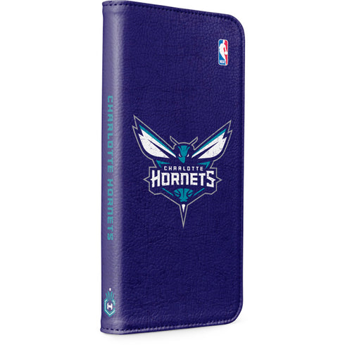 NBA Charlotte Hornets Distressed-Purple iPhone 8 Folio Case