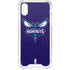 NBA Charlotte Hornets Distressed-Purple iPhone XS Clear Case