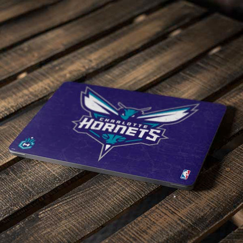 NBA Charlotte Hornets Distressed-Purple Apple MacBook Air Skin
