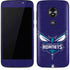 NBA Charlotte Hornets Distressed-Purple Moto E5 Play Skin