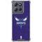 NBA Charlotte Hornets Distressed-Purple Moto G 5G (2025) Clear Case
