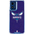 NBA Charlotte Hornets Distressed-Purple Moto G Play 4G (2024) Clear Case