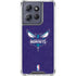 NBA Charlotte Hornets Distressed-Purple Moto G Stylus 5G (2025) Clear Case