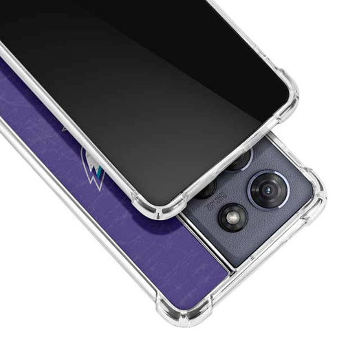 NBA Charlotte Hornets Distressed-Purple Moto G Stylus 5G (2025) Clear Case
