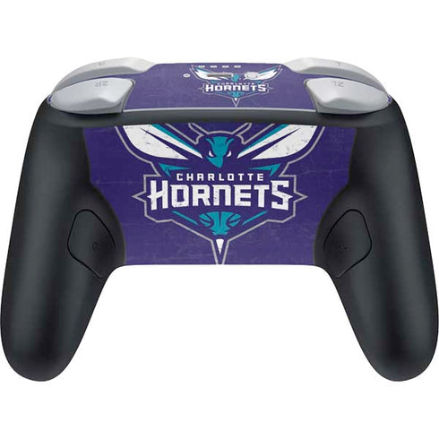NBA Charlotte Hornets Distressed-Purple Nintendo Switch 2 (2025) Pro Controller Skin
