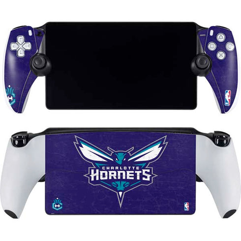 NBA Charlotte Hornets Distressed-Purple PlayStation PS5 Skins