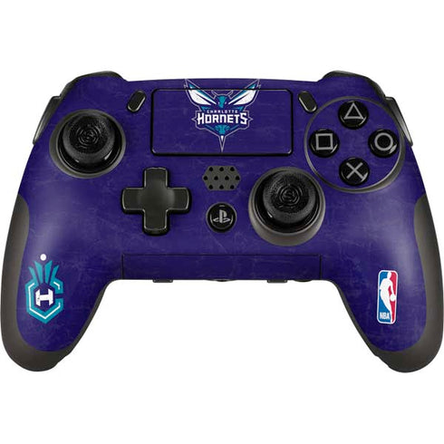 NBA Charlotte Hornets Distressed-Purple PlayStation Scuf Vantage 2 Controller Skin