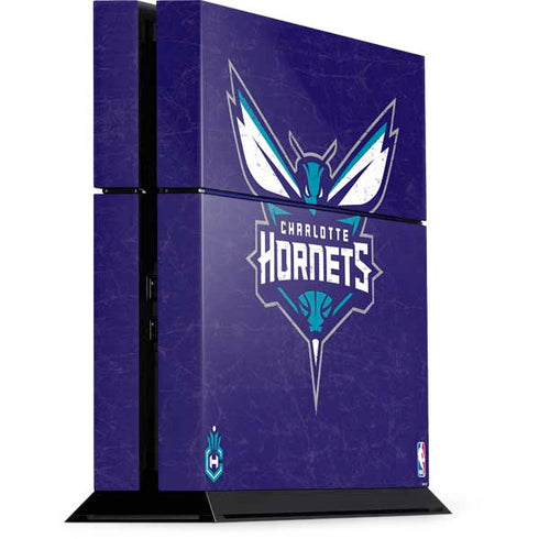 NBA Charlotte Hornets Distressed-Purple PlayStation PS4 Skins