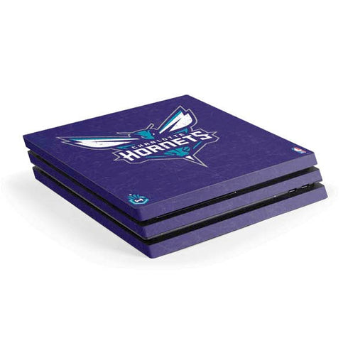 NBA Charlotte Hornets Distressed-Purple PlayStation PS4 Skins