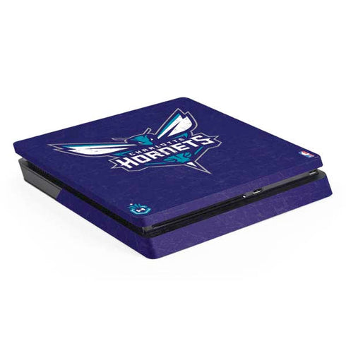 NBA Charlotte Hornets Distressed-Purple PlayStation PS4 Skins