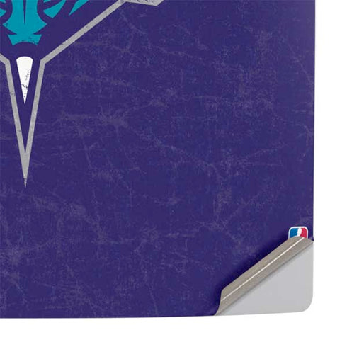 NBA Charlotte Hornets Distressed-Purple PS5 Slim Digital Edition Console Skin