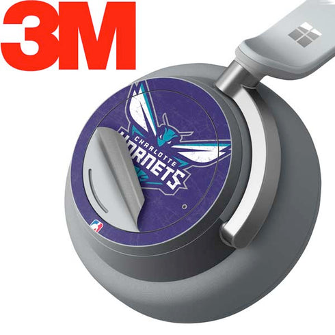 NBA Charlotte Hornets Distressed-Purple Surface Headphones Skin