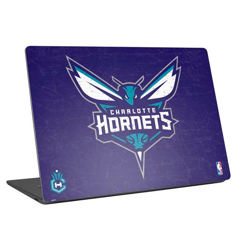 NBA Charlotte Hornets Distressed-Purple Laptop Skins