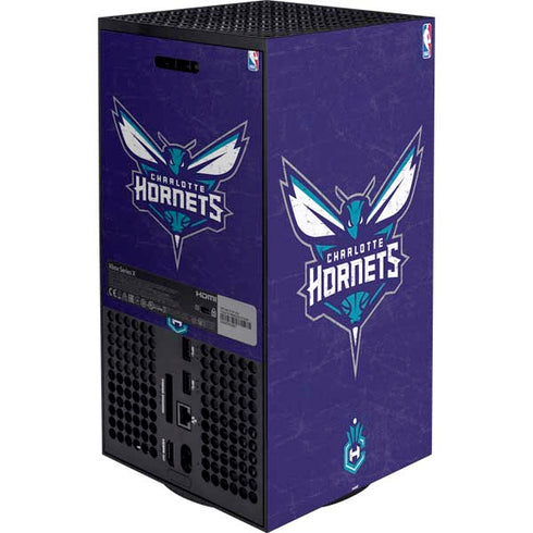 NBA Charlotte Hornets Distressed-Purple XBox Series X Digital Edition Bundle Skin