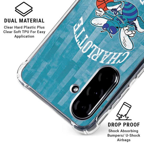 NBA Charlotte Hornets Hardwood Classics Galaxy A36 5G Clear Case