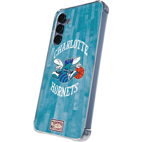 NBA Charlotte Hornets Hardwood Classics Galaxy A55 5G Clear Case