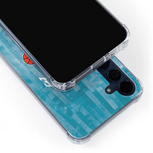 NBA Charlotte Hornets Hardwood Classics Galaxy A55 5G Clear Case