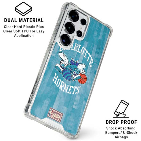 NBA Charlotte Hornets Hardwood Classics Galaxy S25 Ultra Clear Case