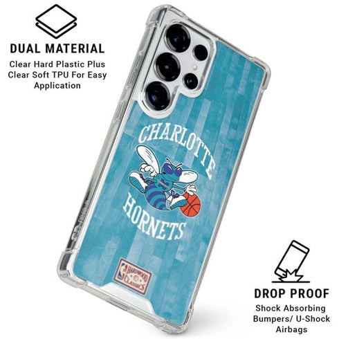NBA Charlotte Hornets Hardwood Classics Galaxy S26 Ultra Clear Case