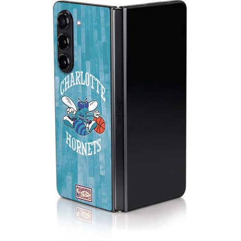 NBA Charlotte Hornets Hardwood Classics Galaxy Z Fold5 5G Skin