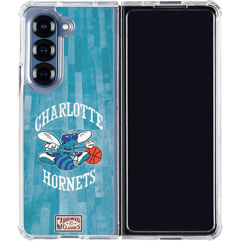 NBA Charlotte Hornets Hardwood Classics Galaxy Z Fold7 Clear Case