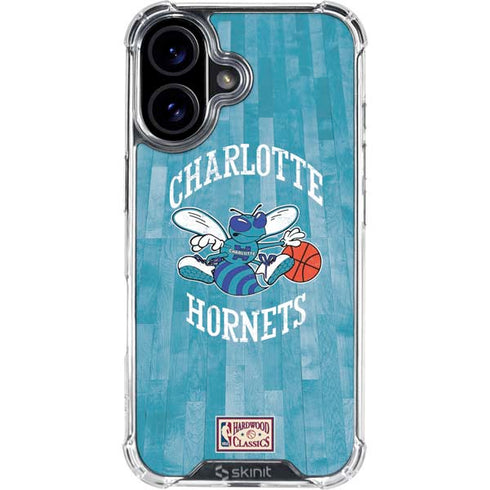 NBA Charlotte Hornets Hardwood Classics iPhone 16 Clear Case