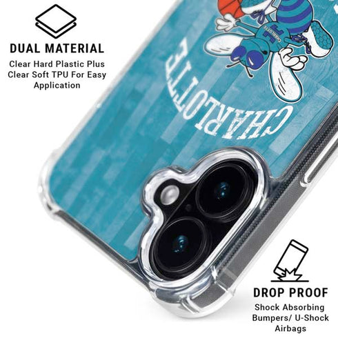 NBA Charlotte Hornets Hardwood Classics iPhone 16 Plus MagSafe Case