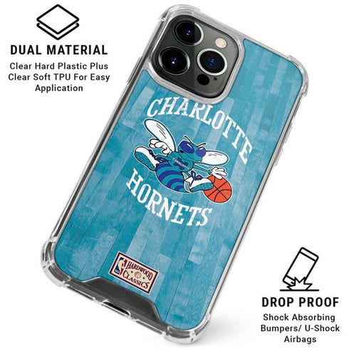 NBA Charlotte Hornets Hardwood Classics iPhone 16 Pro Max Clear Case
