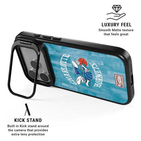 NBA Charlotte Hornets Hardwood Classics iPhone 17 Pro Max Kickstand Case