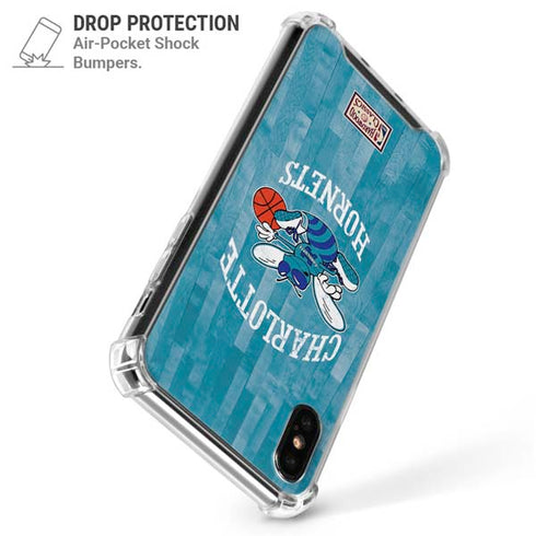 NBA Charlotte Hornets Hardwood Classics iPhone X/XS Clear Case