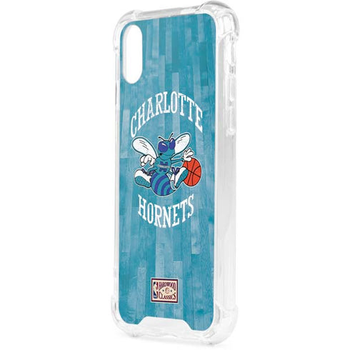 NBA Charlotte Hornets Hardwood Classics iPhone XS Clear Case